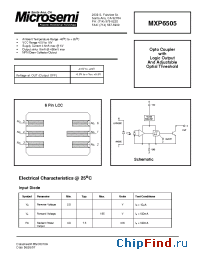 Datasheet MXP6505 manufacturer Microsemi