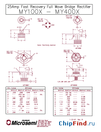 Datasheet MY200X manufacturer Microsemi