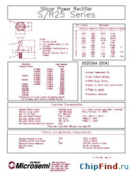 Datasheet R2560 manufacturer Microsemi