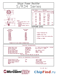 Datasheet R34120 manufacturer Microsemi