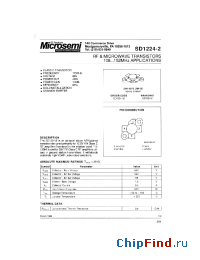 Datasheet SD1224-02 manufacturer Microsemi
