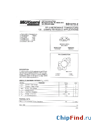 Datasheet SD1272-02 manufacturer Microsemi