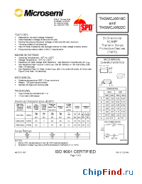 Datasheet THSMCJ0518C manufacturer Microsemi