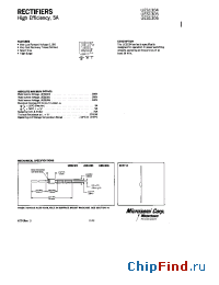 Datasheet UES1304-06 manufacturer Microsemi