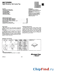 Datasheet UES2604 manufacturer Microsemi