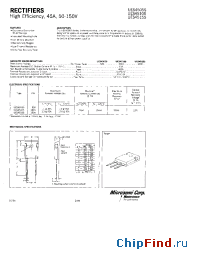 Datasheet UES4505S manufacturer Microsemi
