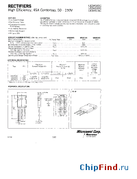 Datasheet UES4515C manufacturer Microsemi