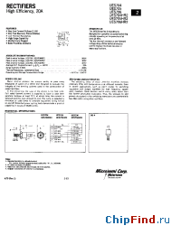 Datasheet UES705HR2 manufacturer Microsemi