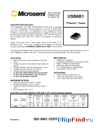 Datasheet USB6B manufacturer Microsemi
