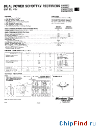 Datasheet USD335C manufacturer Microsemi