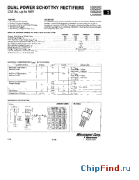Datasheet USD635C manufacturer Microsemi