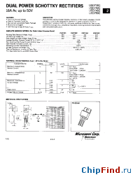Datasheet USD745C manufacturer Microsemi