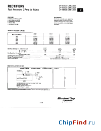 Datasheet UTR2310 manufacturer Microsemi