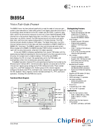Datasheet Bt8954 manufacturer Mindspeed
