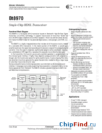 Datasheet Bt8970EHF manufacturer Mindspeed