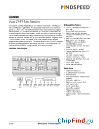 Datasheet CX28380-16P manufacturer Mindspeed