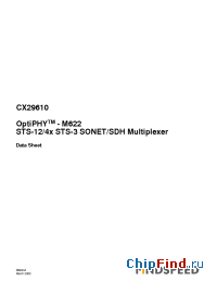 Datasheet CX29610-12P manufacturer Mindspeed