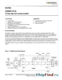 Datasheet CX60083v2d manufacturer Mindspeed