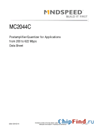 Datasheet MC2044CB16 manufacturer Mindspeed