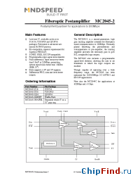 Datasheet MC2045-2 manufacturer Mindspeed
