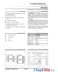 Datasheet MC2045-3Q16 manufacturer Mindspeed
