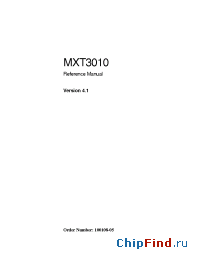 Datasheet MXT3010EP manufacturer Mindspeed