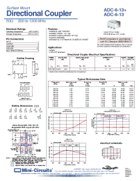 Datasheet ADC-6-13+ manufacturer Mini-Circuits