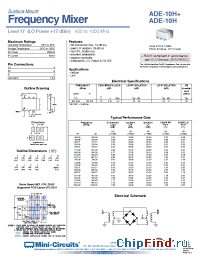 Datasheet ADE-10H+ manufacturer Mini-Circuits