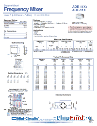 Datasheet ADE-11X+ manufacturer Mini-Circuits