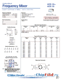 Datasheet ADE-35+ manufacturer Mini-Circuits