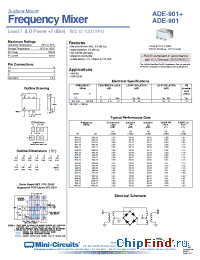 Datasheet ADE-901+ manufacturer Mini-Circuits
