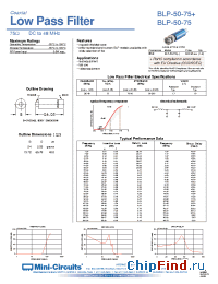 Datasheet BLP-50-75 manufacturer Mini-Circuits