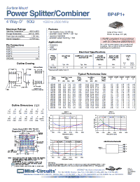 Datasheet BP4P1+ manufacturer Mini-Circuits