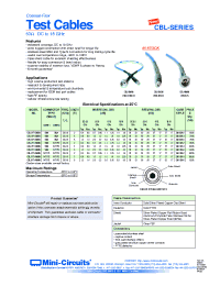 Datasheet CBL-3FT-NMNM manufacturer Mini-Circuits
