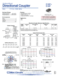 Datasheet D18P manufacturer Mini-Circuits