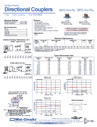 Datasheet DBTC-10-4-75L+ manufacturer Mini-Circuits