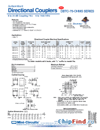 Datasheet DBTC-16-5-75 manufacturer Mini-Circuits