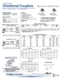 Datasheet DBTC-18-4-75L+ manufacturer Mini-Circuits