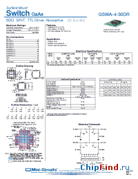 Datasheet GSWA-4-30DR manufacturer Mini-Circuits