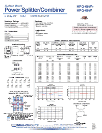 Datasheet HPQ-06W+ manufacturer Mini-Circuits