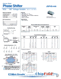 Datasheet JSPHS-446 manufacturer Mini-Circuits