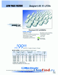 Datasheet K1-LFCN manufacturer Mini-Circuits