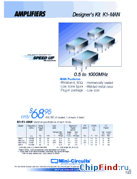 Datasheet K1-MAN manufacturer Mini-Circuits