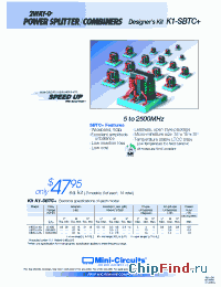 Datasheet K1-SBTC+ manufacturer Mini-Circuits