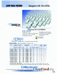 Datasheet K4-LFCN+ manufacturer Mini-Circuits