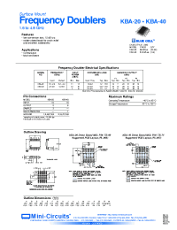 Datasheet KBA-20_40 manufacturer Mini-Circuits