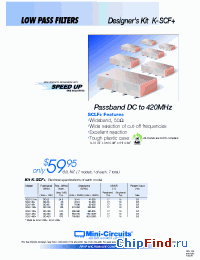 Datasheet K-SCF+ manufacturer Mini-Circuits