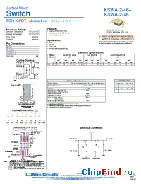 Datasheet KSWA-2-46+ manufacturer Mini-Circuits