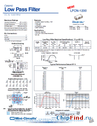 Datasheet LFCN-1200 manufacturer Mini-Circuits
