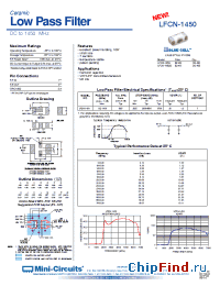 Datasheet LFCN-1450 manufacturer Mini-Circuits